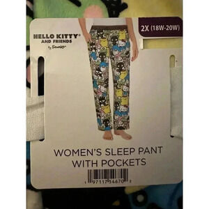 Sanrio Hello Kitty & Friends Pajama Lounge Pants with Pockets BRAND NEW size 2X